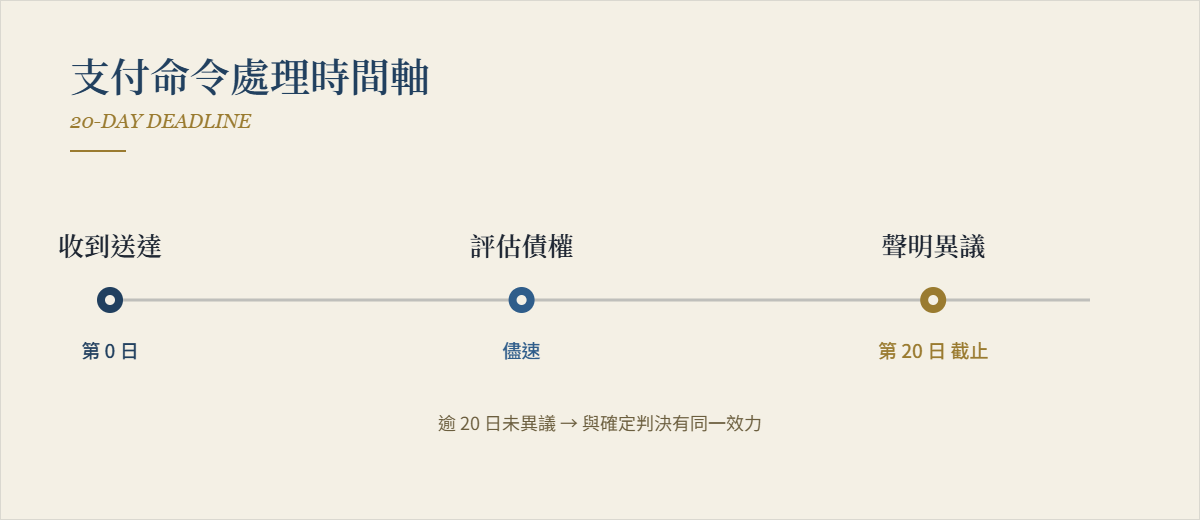 支付命令處理時間軸